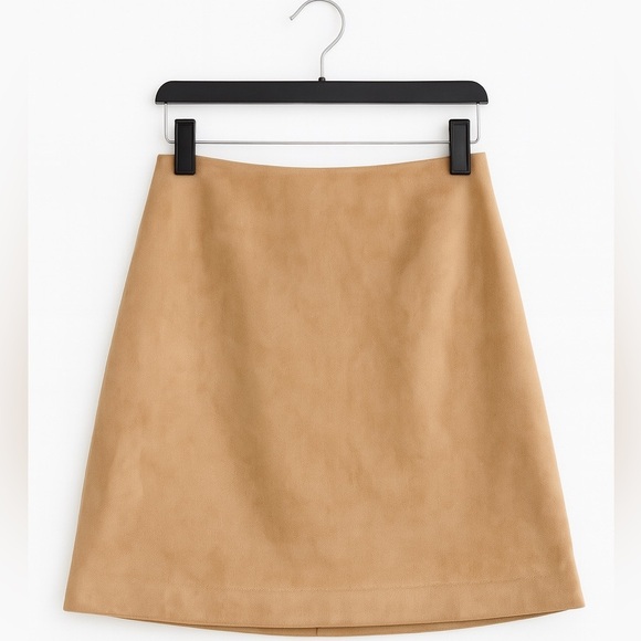 Express High Rise Tan Mini Skirt | Size 14 | Lined | Versatile & Chic - Picture 1 of 3